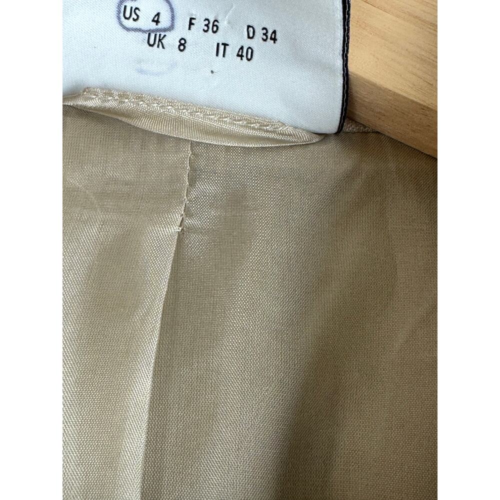 Akris Punto Double Breasted Tailored Blazer Beige Size 4 - Picture 12 of 15